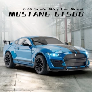 Tỉ Lệ 1: 18 Mustang GT500 Hợp Kim Xe Mô Hình Diecast Xe Âm Thanh Ánh Sáng Xe Người Yêu Bộ Sưu Tập Trẻ Em Quà Tặng Sinh Nhật Kim Loại Bé Trai Đồ Chơi