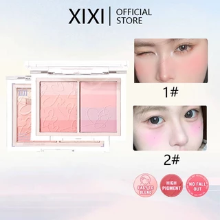 Xixi 8 Màu Ngọt Ngào Trang Điểm Phấn Hồng Tím Đỏ Kem Lâu Dài Matte Face Blush Palette Làm Sáng Cheek Tint Mỹ Phẩm NO.D717