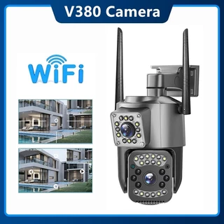 Camera ống kính kép 4K 8MP camera quan sát WIFI không dây ngoài trời IP camera an ninh cuộc gọi hai chiều Tự động theo dõi ứng dụng V380