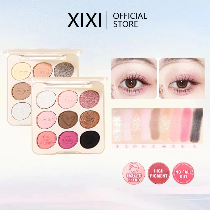 Phấn Mắt Chín Màu Xixi Bảng Phấn Mắt Ngọc Trai Lung Linh Mịn, Bảng Phấn Mắt Sáng, Mới Chất Lượng Cao NO, D670