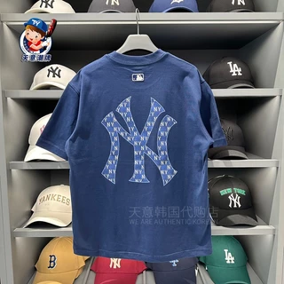 Mlb Thời Trang Mới In Chữ Nửa Tay Nam Nữ Cotton Nguyên Chất Cổ Tròn Thoải Mái Áo Thun