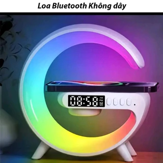 Loa Bluetooth Thông Minh Hình Chữ G, Tích Hợp Sạc Không Dây Nhiều Màu Sắc Đèn Bầu Không Khí Nhiều Màu Sắc Với Thời Gian Chờ Dài