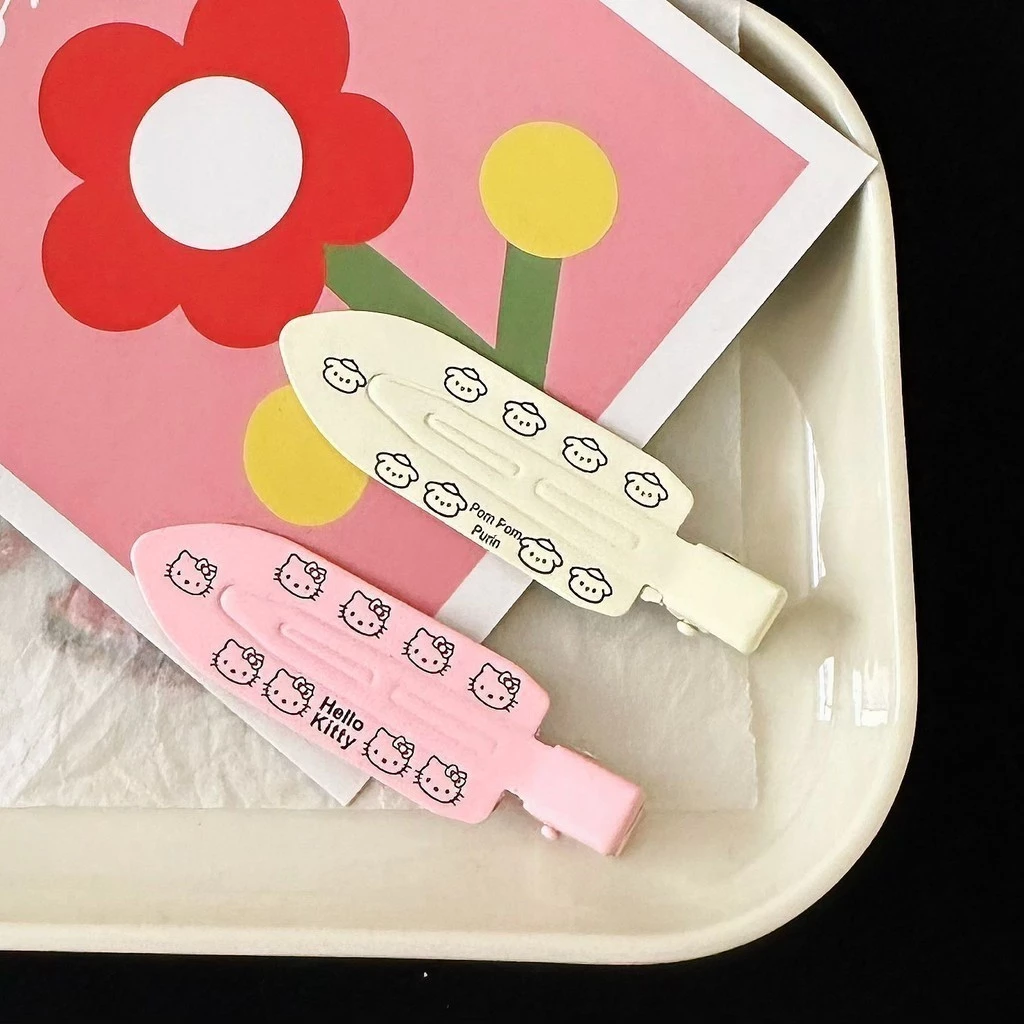 💞Cherry💞 Kẹp tóc liền mạch Hello Kitty ngọt ngào và mát mẻ Kitty Cat Bangs Clip Phụ kiện tóc thời trang dành cho nữ