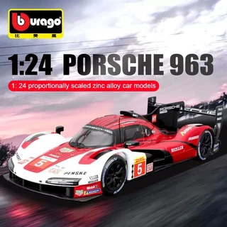 Bburago 1 / 24 Porsche 963 911RSR Ferrari ROMA Chevrolet C8.R Đua Xe Hợp Kim Diecast Xe Mô Hình Người Lớn Bộ Sưu Tập Trang Trí Đồ Chơi Trẻ Em Quà Tặng