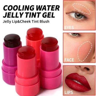 Nước làm mát jelly Tint, phấn má hồng thạch, má hồng thạch, Spritz (San hô) - 0,17 oz - Sheer Lip & Cheek Stain - Hoàn thiện màu nước có thể xây dựng - 1.000 + Swipes mỗi que