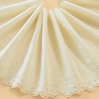 1 Kích Thước Mai 19CM Cotton Hoa Rỗng Thêu Vải Quần Áo Ren Phụ Kiện DIY May Phụ Kiện