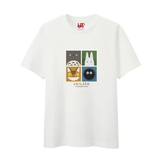 Uniqlo Ghibli Miyazaki Hayao Link UT Nam Nữ Qianhe Qianchuan Totoro Áo thun ngắn tay in hình