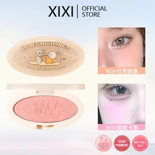 Xixi 5 Màu Blusher Bảng Trang Điểm Khoáng Tím Đỏ Đỏ Đỏ Chống Thấm Nước Lâu Dài Kem Tự Nhiên Cheek Tint Blush Mỹ Phẩm NO. D649