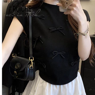 RUICHE áo phông áo thun nữ croptop baby tee Vintage INS Stylish Popular WMJ2440B4Q 15Z240408