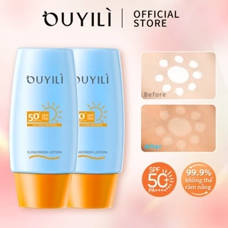 Kem chống nắng OUYILI Kem chống nắng khoáng SPF50 Kem bảo vệ dưỡng ẩm Làm mới Sản phẩm chăm sóc da mặt