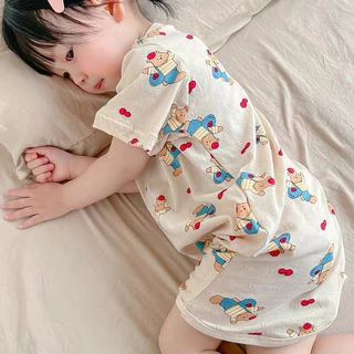 [Lựa chọn ngày mai] ~ Bộ đồ ngủ bé gái 2024 Quần áo gia đình hợp thời trang phong cách mới