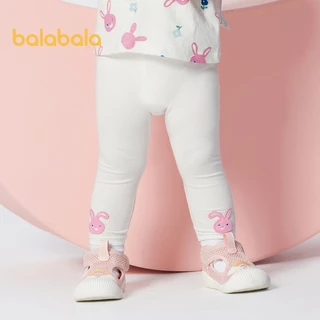 Quần Bé Balabala Quần Bé Gái Quần Legging Thời Trang Co Giãn Co Giãn Co Giãn Dễ ThươngCuteWorn Bên Ngoài Vào Mùa Hè