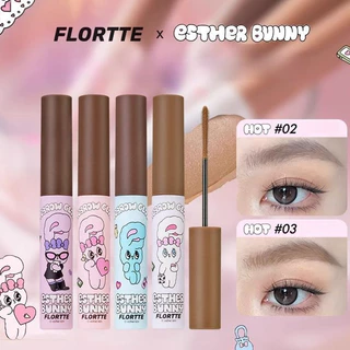 Sinh Màu Hồng Mới FLORTTE / FLORTTE Estherbunny Tên Khớp Kem Lông Mày Lâu Dài Kem Bút Chì Lông Mày