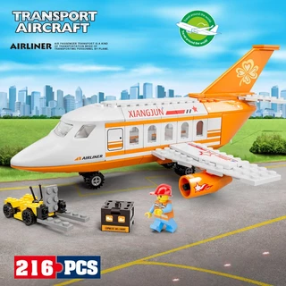 Lego Khối Xây Dựng Dân Sự Máy Bay Mẫu Với Minifigures Bé Trai Lắp Ráp Trẻ Em Đồ Chơi Giáo Dục Quà Tặng