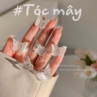 🧁[Wind]🧁Kẹp tóc mái butterfly trong suốt dễ thương K4