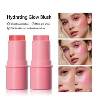 Phụ nữ Hydrating Glow Blush Màu nước Độ ẩm lâu trôi Chống thấm nước 5 màu Blush Stick