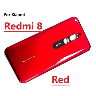 Ốp điện thoại mới chính hãng cho Xiaomi Redmi 8 Vỏ pin phía sau có khung phụ tùng thay thế ống kính