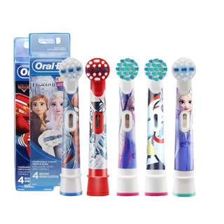 Oral B Trẻ Em Đầu Bàn Chải Đánh Răng EB10 Xoay Lông Mềm Họa Tiết Hoạt Hình Disney Làm Sạch Làm Trắng Răng Chăm Sóc Kẹo Cao Su Thay Thế Bàn Chải Đổ Lại