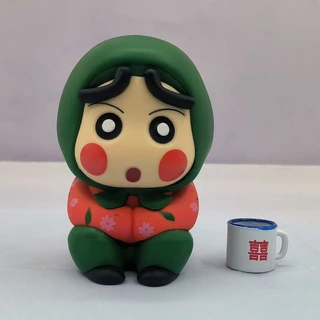 10cm Crayon Shin-chan Anime Hình Nohara Shinnosuke Làng Cô Gái Cotton Đệm Áo Phiên Bản Q PVC Nhân Vật Hành Động Mô Hình Đồ Chơi Búp Bê