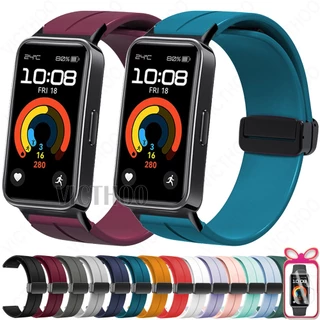 Dây đeo silicon thay thế khóa vòng tay Phụ kiện cho Huawei Band 9 8 7 6 / Honor Band 7 6