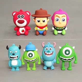 1 Chiếc 5-7cm Câu Chuyện Đồ Chơi Hình Woody Buzz Lightyear Lotso Người Ngoài Hành Tinh Mike Michael Wazowski James P. Sullivan Q Phiên bản PVC Nhân vật hành động Mô hình Đồ chơi búp bê