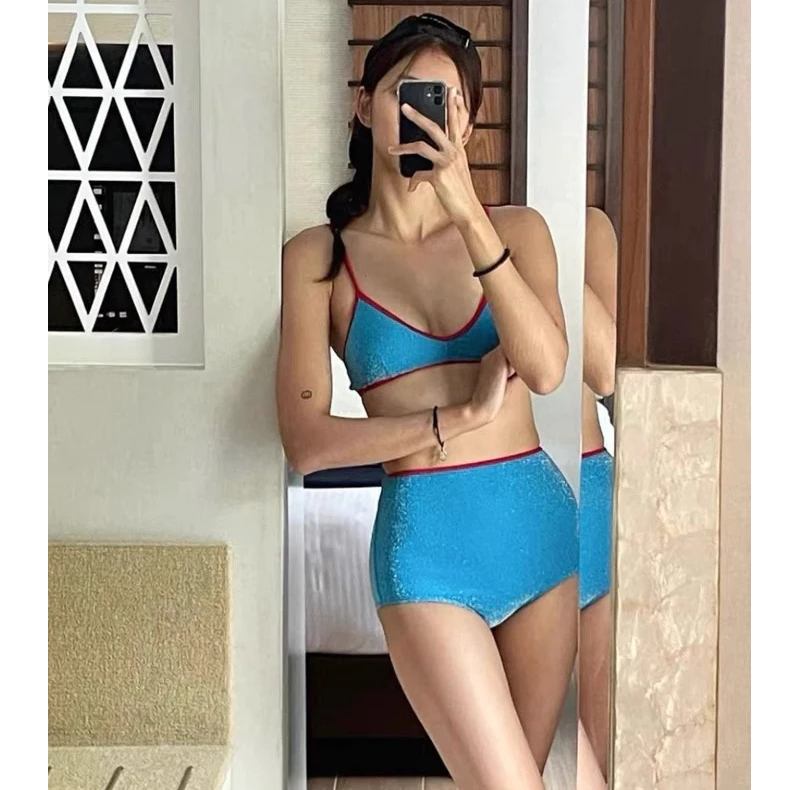 Áo tắm nữ bikini siêu gợi cảm 2024 cô gái suối nước nóng mới che đậy phong cách nổi tiếng trên Internet chia rẽ bảo thủ