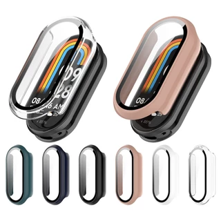 Ốp Lưng Và Kính Cường Lực Bảo Vệ Màn Hình Cho xiaomi mi band 8 Khung PC Chất Lượng Cao Slim Phụ Kiện Bảo Vệ