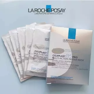 La Roche Posay Cicaplast B5 PRO Mask Multi-Action Repair Sửa chữa làm dịu tăng cường mặt nạ dưỡng da khô da nhạy cảm mất nước 25g/tấm