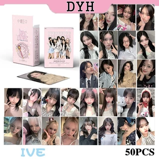 50 Cái / hộp IVE Thẻ Laser Photocard WONYUNG Leeseo YuJin Kpop Album Lomo Cards Bộ sưu tập thẻ