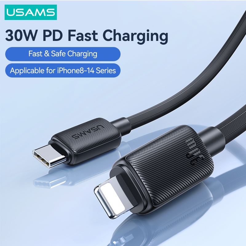 USAMS 20 / 30W PD USB C sang Lightn-ing Cáp cho iPhone Pro Max Cáp sạc nhanh…