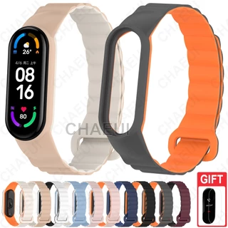 Thay thế vòng tay từ tính bằng dây đeo silicon cho Xiaomi Mi Band 7 6 5 4 3