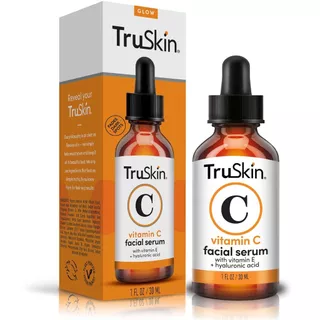 Truskin Vitamin C Face Serum – Serum chống lão hóa da mặt với Vitamin C, Axit Hyaluronic, Vitamin E và hơn thế nữa – Serum làm sáng da cho vết thâm, ngay cả tông màu da, vùng mắt, nếp nhăn