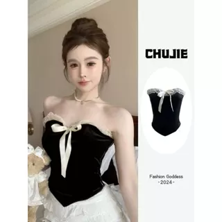 CHUJIE Áo 2 dây áo ba lỗ Thời trang hàn quốc Fashion Thông thường tráng lệ phong cách WBX2430X7O 17Z240426