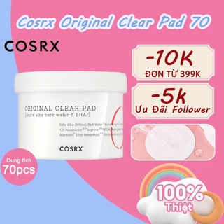 CHÍNH HÃNG✨ đắp toner COSRX BHA One Step Original Clear 135ml tẩy tế bào chết cải thiện mụn đầu đen/ đầu trắng Hộp 70 bông