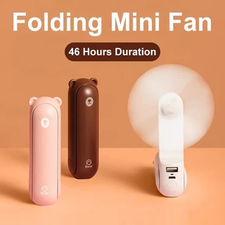 Jisulife Mini Quạt cầm tay Máy thông gió điện cầm tay Quạt sạc USB 4800mah Tắt tiếng Quạt nhỏ gia đình