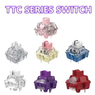 TTC Series Flame Snow V2/Flame Red V2/Flame Purple V2/Gold Pink V2/ Speed Silver V2/Frozen V2/Love V2 Linear/Tactle Switch Office Game Mechanical Keyboard Switch