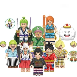 Bộ sưu tập Anime One Piece Must-Have | Bộ hình có thể xây dựng Luffy & Zoro | Đồ chơi khối xây dựng DIY dành cho trẻ em | Bộ sưu tập hoàn chỉnh với Zombie, Sanji, Nami và hơn thế nữa