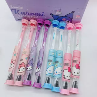 Sanrio Bàn Chải Đánh Răng Lông Siêu Mềm Hình Hoạt Hình Dễ Mang Đi Du Lịch