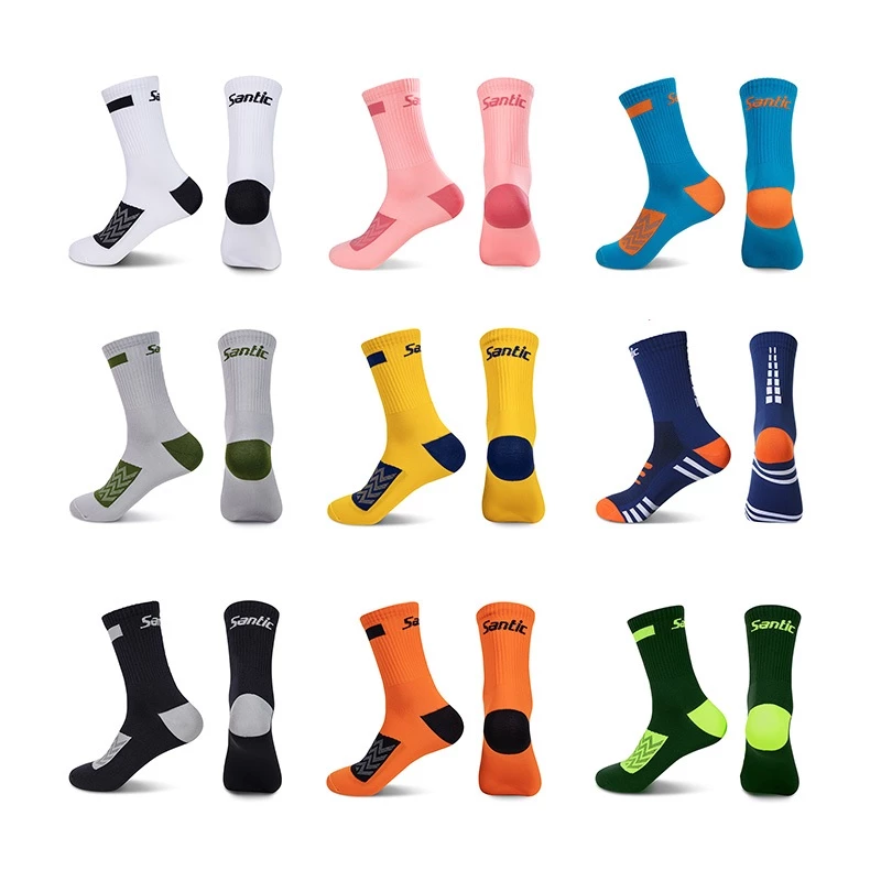 Santic Tất Đi Xe Đạp Tất Xe Đạp Thoáng Khí Chống Mồ Hôi Thể Thao Ngoài Trời Nén Tất Đi Xe Đạp K3P146