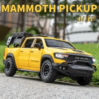 Tỉ Lệ 1: 32 Mammoth Pickup Hợp Kim Xe Mô Hình Diecast Xe Âm Thanh Ánh Sáng Xe Người Yêu Bộ Sưu Tập Trẻ Em Quà Tặng Sinh Nhật Kim Loại Đồ Chơi Bé Trai