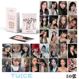 Twice Album Flash Laser Photocard Lomo Card 50pcs/box