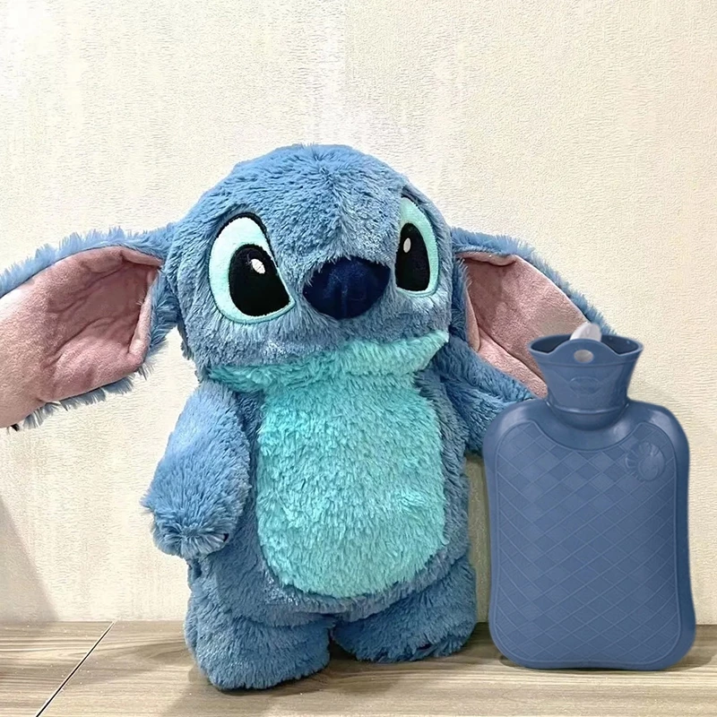 Blowgentlywind Anime Kawaii Turo Lilo Stitch Sang Trọng Chai Nước Nóng Mùa Đông Nữ Nhà Nước Làm Đầy Tay Ấm Đồ Chơi Quái Vật Quà Tặng BGW