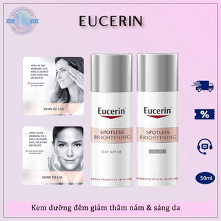 Kem dưỡng đêm giảm thâm nám & sáng da Eucerin Spotless Brightening 50ml,Kem dưỡng ngày sáng da Eucerin SPF30