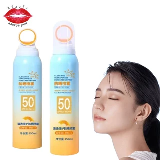 UV Isolated Clear Sun Spray SPF50+Kích thước lỗ nhỏ Kem chống nắng công suất cao