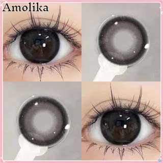 Amolika Set 2 Kính Áp Tròng Màu Đen 14.2mm Thương Hiệu