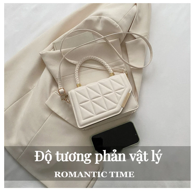 Túi đeo vai thời trang, túi họa tiết, túi xách nữ hợp thời trang, túi đeo chéo, túi vuông nhỏ đơn giản và giản dị, hợp thời trang