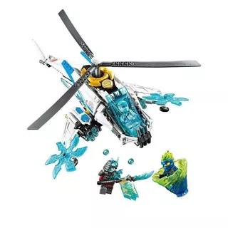 Đồ chơi trẻ em 395 chiếc tương thích với khối xây dựng Lego Ninjago vương quốc đông lạnh khen ngợi máy bay trực thăng công nghệ cao 70073 lắp ráp đồ chơi trẻ em
