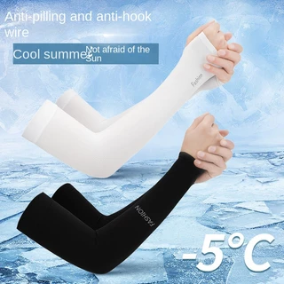 Găng tay chống nắng mỏng lạnh thoáng khí bằng lụa chống tia cực tím mùa hè dành cho nam và nữ