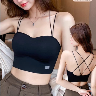 YIBEIKA Đẹp Lưng Sling Nhỏ Ngực Tập Hợp Ống Không Dây Top Một Áo Bra