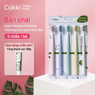 【Mua bàn chải đánh răng tặng kem đánh răng!】Bàn chải đánh răng Cokki làm sạch sâu và triệt để miệng,Làm trắng răng Kem đánh răng 100g Kem đánh răng thảo dược làm giảm viêm nướu, giảm hôi miệng